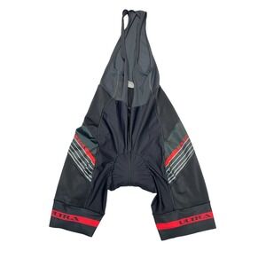 Ultra Performance Cycling Bib Shorts Padded Compression Black Red Women's L